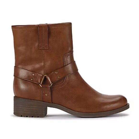 Frye And Co Womens Elodie Flat Heel Motorcycle Boots Brush Brown Size 9.5 - Picture 3 of 10